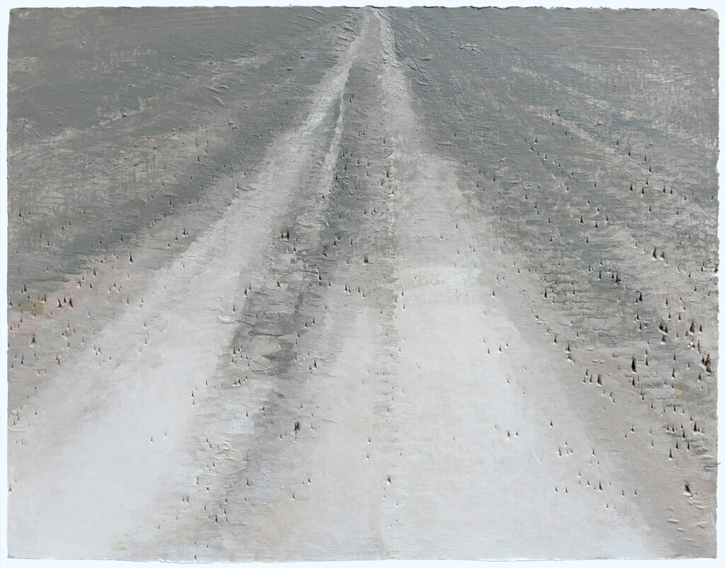 Heimweg, 2023, 35x45 cm, Acryl auf Paper